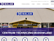 Tablet Screenshot of malam.com.pl